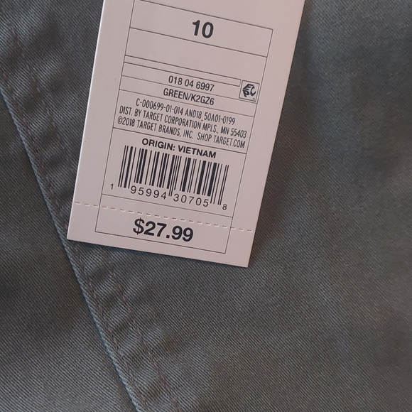 NWT A New Day stretch Pants Green Slim Fit Size 10 Women - Picture 5 of 6